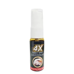 4X Timing Spray Maximum Long Duration For Men — delay performance spray