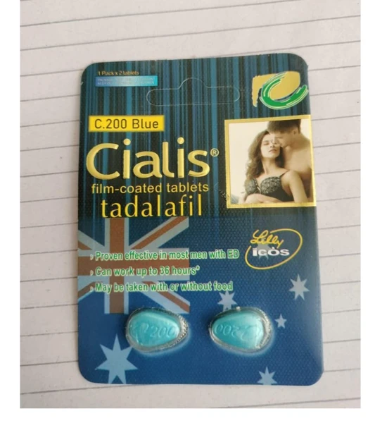 Cialis C200 Blue (Pack of 2 Tablets)
