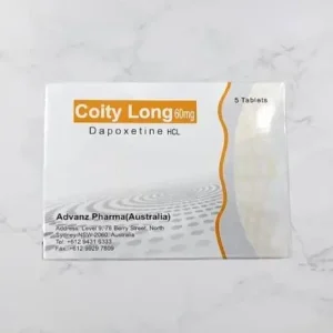 Coity Long 60mg tablets pack by Advanz Pharma Australia for premature ejaculation treatment