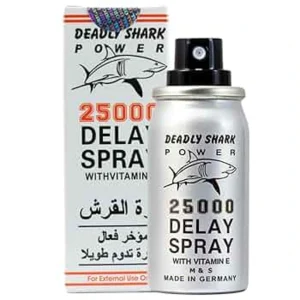 Deadly Shark Power 25000 Delay Spray – men’s performance spray with Vitamin E
