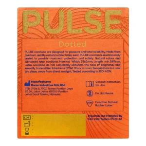 Pulse Dotted Condoms 3 Pcs – Dotted texture for extra pleasure and satisfaction