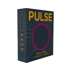 Pulse Ultra Thin Condoms 3 Pcs – Extra sensitivity condoms for natural pleasure