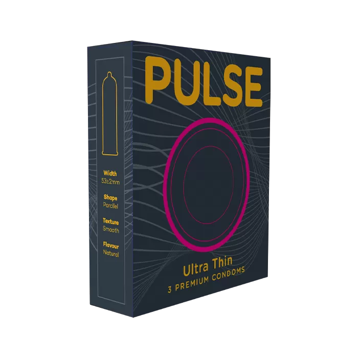 Pulse Ultra Thin Condoms 3 Pcs