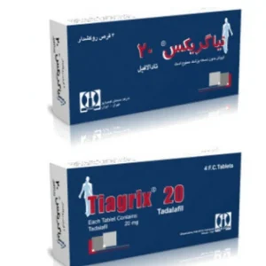 Tiagrix Tablets 20mg with Tadalafil and herbal blend – Men’s stamina and performance support