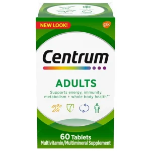 Centrum Adults Multivitamins bottle – daily multivitamin tablets for adult men and women