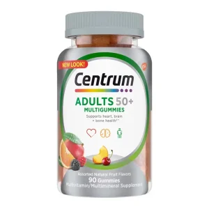 Centrum MultiGummies Adults 50+ bottle – daily multivitamin gummies for adults over 50