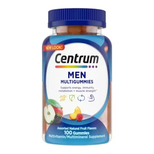 Centrum MultiGummies Men Multivitamin bottle – daily multivitamin gummies for men’s health