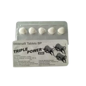 Triple Power Tablets 250mg with Sildenafil and Tadalafil – Men’s dual-action erectile dysfunction and stamina support