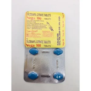 Vega 100mg tablets pack by Combatc Globle Pharma for erectile dysfunction treatment
