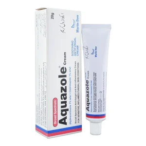 Aquazole Cream 20g – hydrocortisone & clotrimazole antifungal and anti-inflammatory treatment