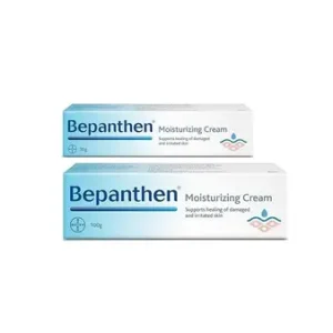 Bepanthen Cream 30g tube – soothing and protective cream with dexpanthenol, used for dry, irritated, or sensitive skin care.