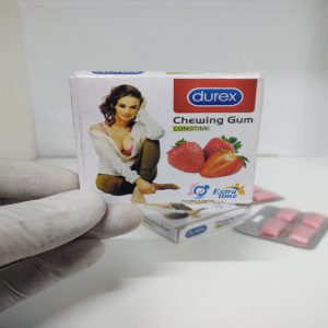Durex Chewing Gum Strawberry Flavour for Men & Women