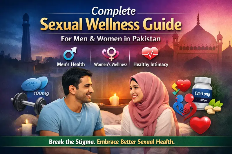 Complete sexual wellness guide for men and women in Pakistan focusing on men’s health, women’s wellness, and healthy intimate relationships.