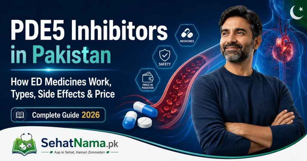 “PDE5 inhibitors in Pakistan – how erectile dysfunction medicines work, types, side effects and prices explained (2026)”