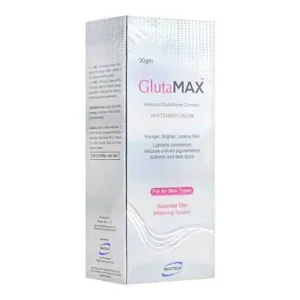 GlutaMAX Whitening Cream 30g by Maxitech — Reduced Glutathione Complex advanced skin whitening cream for all skin types for younger brighter skin