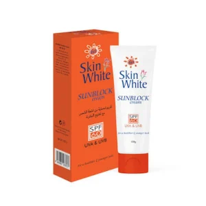 Skin White Sunblock Cream SPF 60 UVA UVB 100g — broad spectrum sun protection cream for healthier and younger looking skin