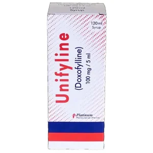 Unifyline Doxofylline 100mg/5ml Syrup 120ml by Platinum Pharmaceuticals — bronchodilator syrup for asthma and COPD treatment