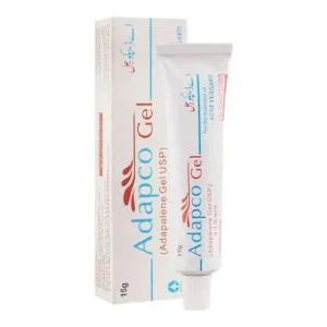 Adapco Adapalene Gel USP 15g — topical retinoid gel for acne vulgaris treatment and skin renewal
