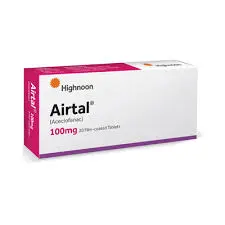 Airtal Aceclofenac 100mg Film Coated Tablets by Highnoon — 20 tablets pack anti-inflammatory pain relief for arthritis and musculoskeletal pain