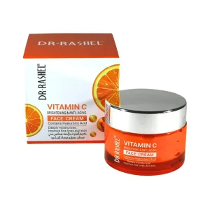 Dr Rashel Vitamin C Brightening and Anti-Aging Face Cream with Hyaluronic Acid — deeply moisturises improves fine lines and dull skin