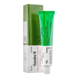 Kanadex-N Cream 15g — Dexamethasone and Neomycin anti-inflammatory antiallergic antibiotic cream for skin infections and inflammation