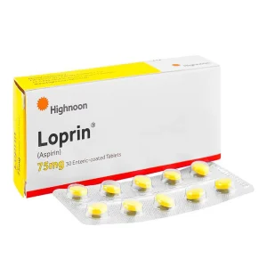 Loprin Aspirin 75mg Enteric Coated Tablets by Highnoon — 30 tablets pack antiplatelet for heart attack and stroke prevention