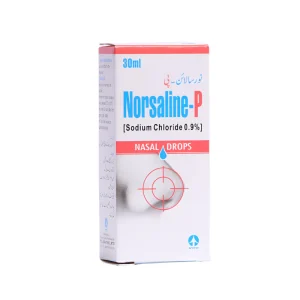 Norsaline-P Sodium Chloride 0.9% Nasal Drops box by ATCO, 30ml