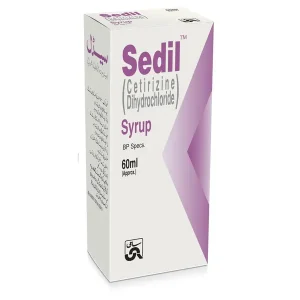 Sedil Cetirizine Dihydrochloride Syrup 60ml for allergy relief