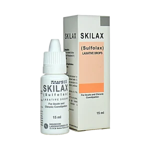 Skilax Sulfolax laxative drops 15ml bottle with box, Highnoon Laboratories Pakistan