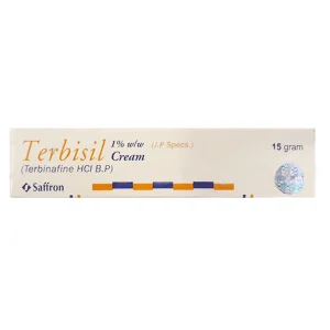 Terbisil 1% Terbinafine HCl Cream 15g by Saffron for fungal infections