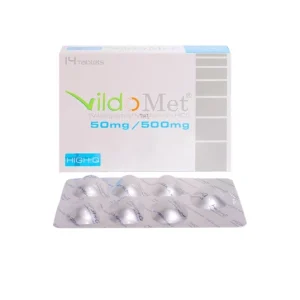VildoMet 50mg/500mg Vildagliptin Metformin tablets 14 count by High-Q
